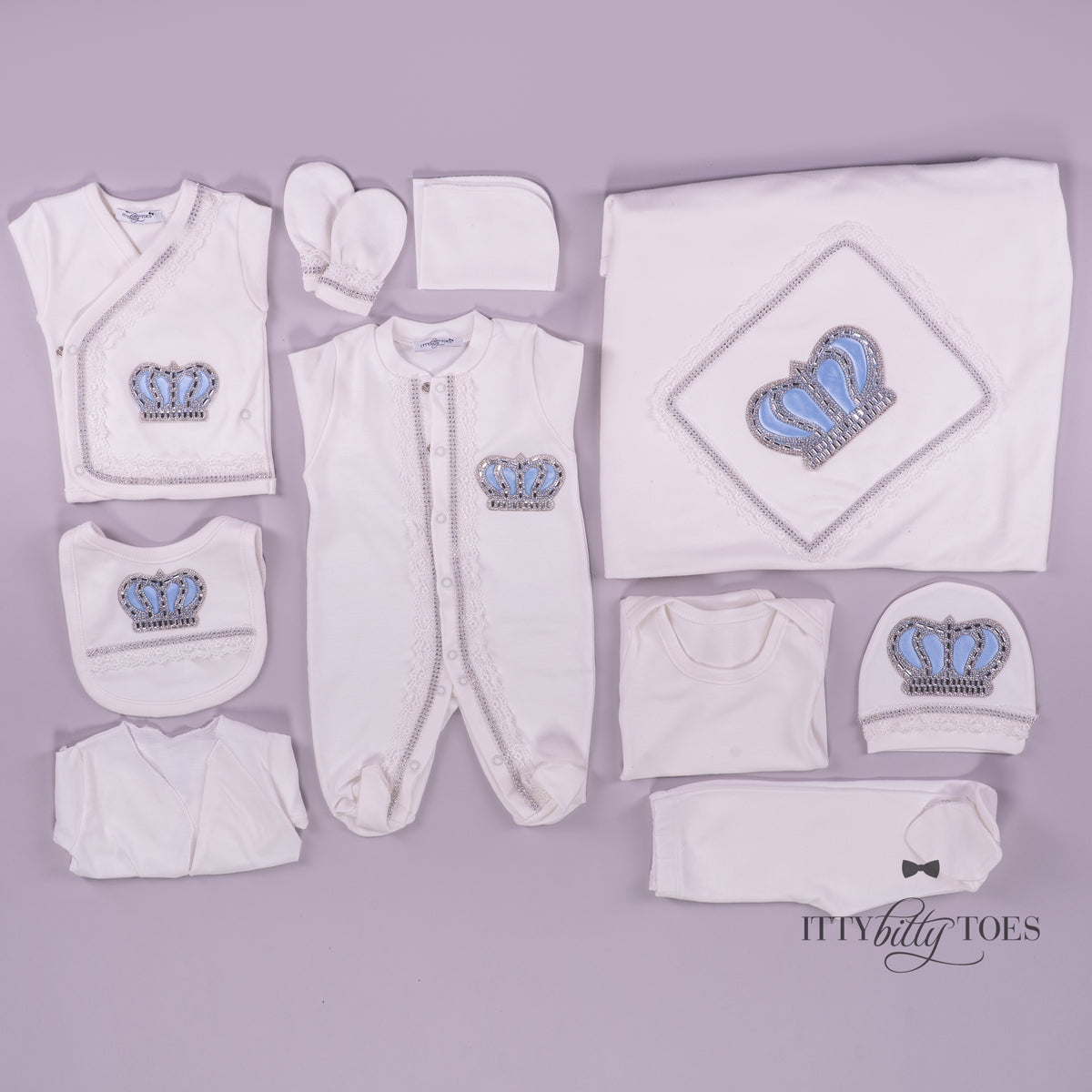 Blue Prince 10 Piece Newborn Set – Itty Bitty Toes