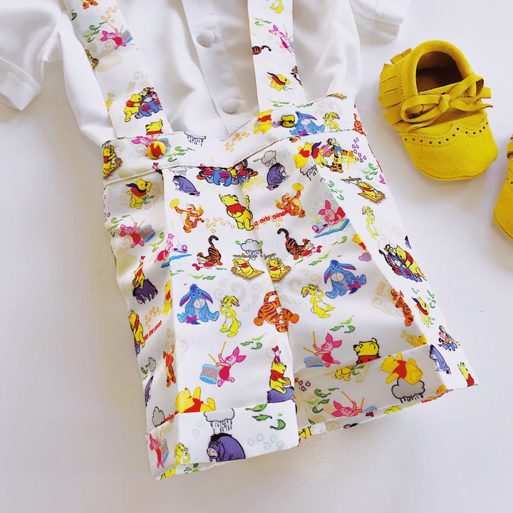 Winnie The Pooh Inspired Suspenders Set