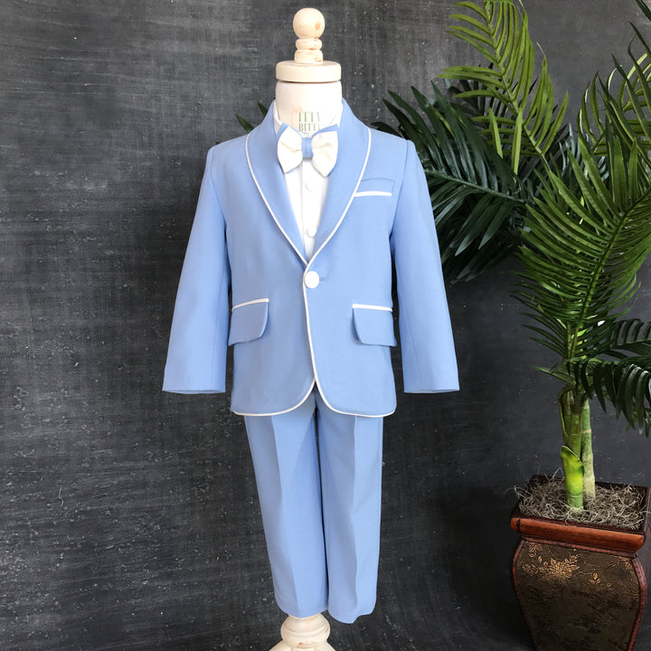 Alex Suit (Blue) - Couture - Itty Bitty Toes