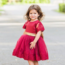 Princess Julia Dress (Burgundy) - Baby Shop Online – Itty Bitty Toes