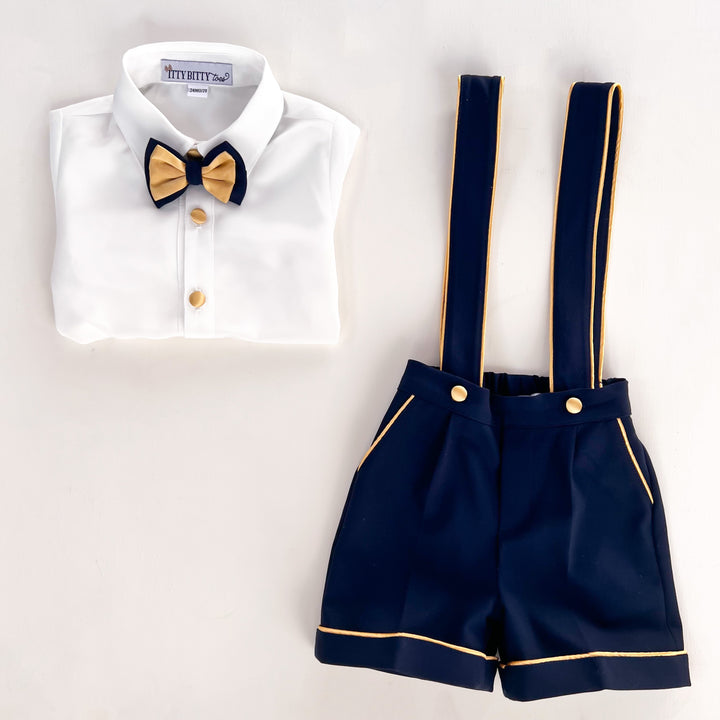 Charlie Shorts Set (Navy & Gold)