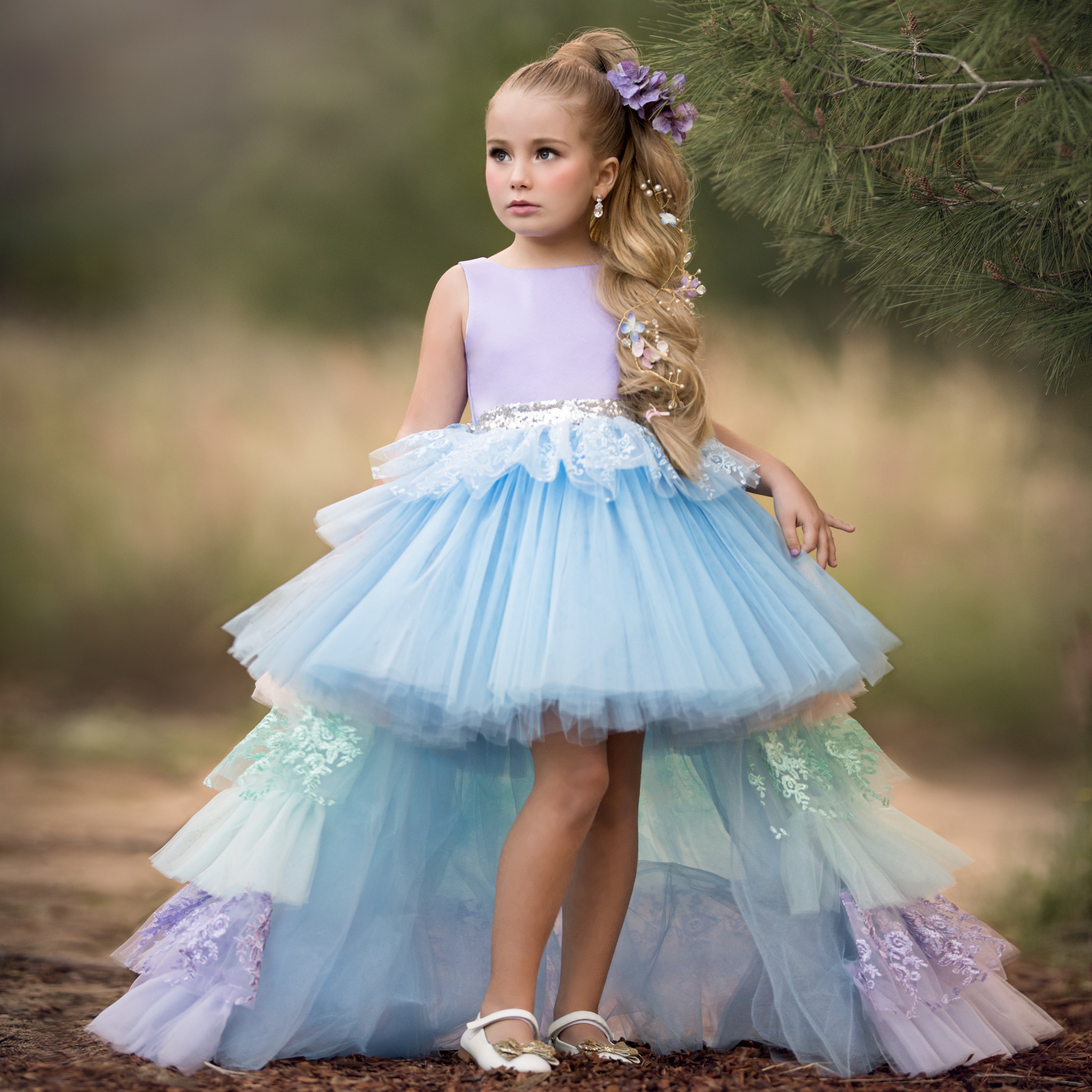 Flower girl unicorn dress best sale