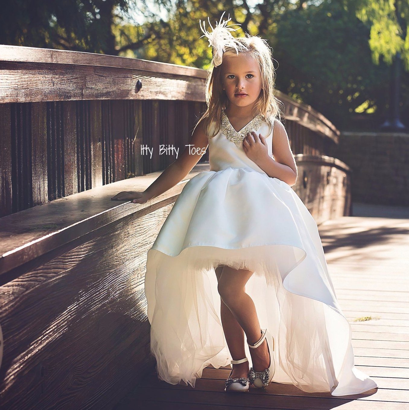 Itty purchases Bitty Toes Ivy White Swan Dress 4T