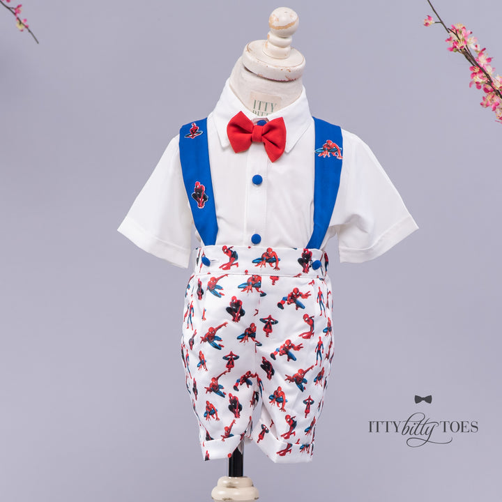 Spiderman Inspired Suspenders Set