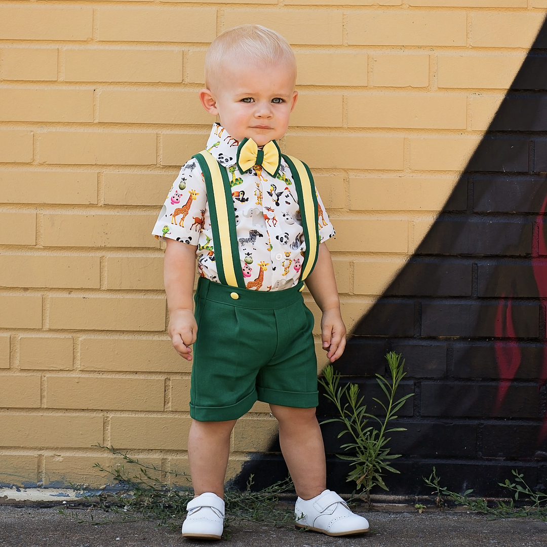 Animal Kingdom Suspender Set - Couture - Itty Bitty Toes