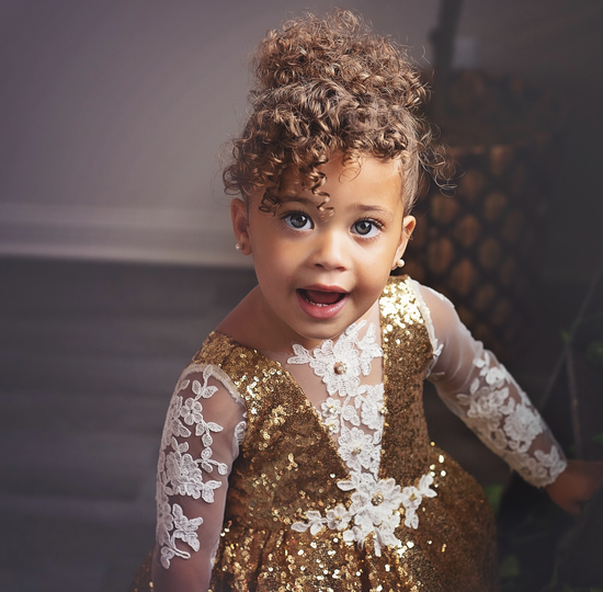 Baby girl shop gold dress