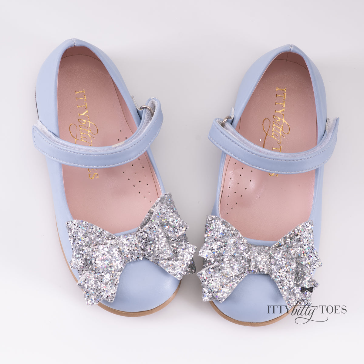 Mimi Blue & Silver (Faux) by Gjergjani Kids Shoe Collection – Itty ...