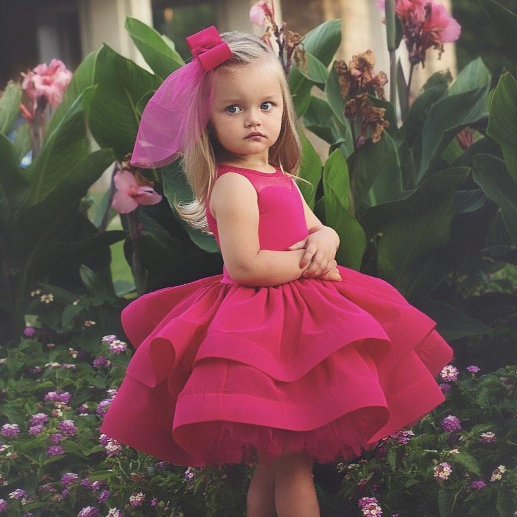 Baby girl fuchsia dress best sale