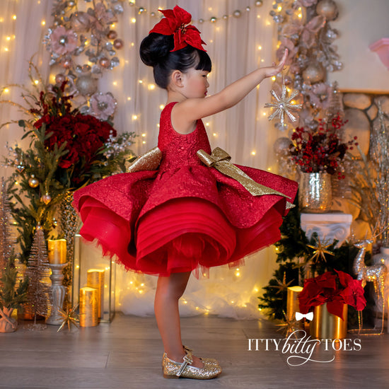 Red Isabela Dress – Itty Bitty Toes